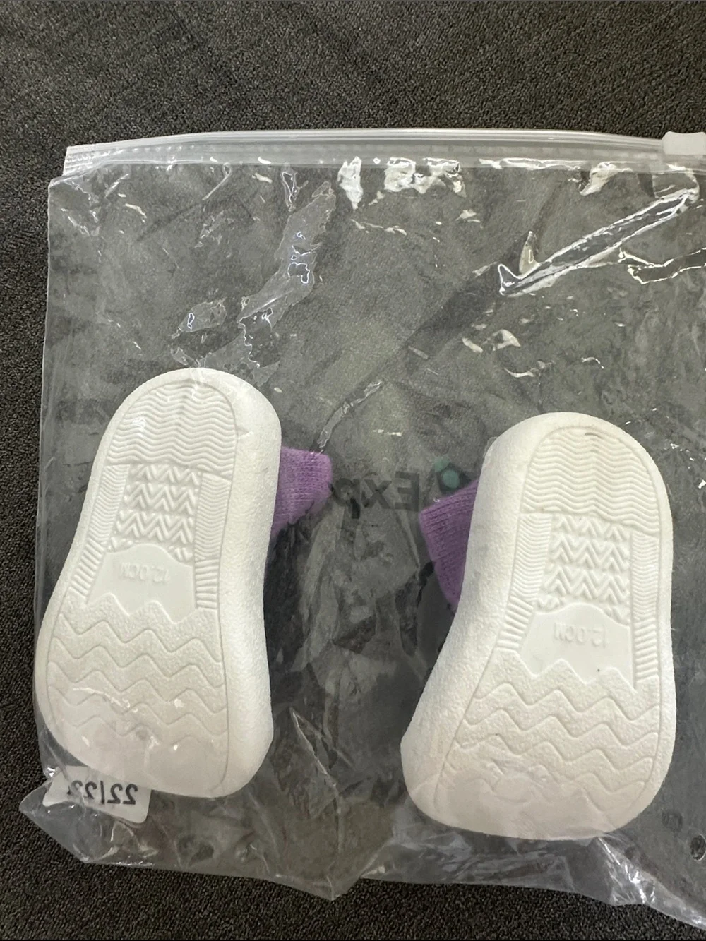 Tiny Explorings Barefoot Purple Slip-On Baby Shoes Slippers 12-18 months